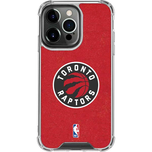 NBA Toronto Raptors Distressed iPhone 15 Pro Max Clear Case